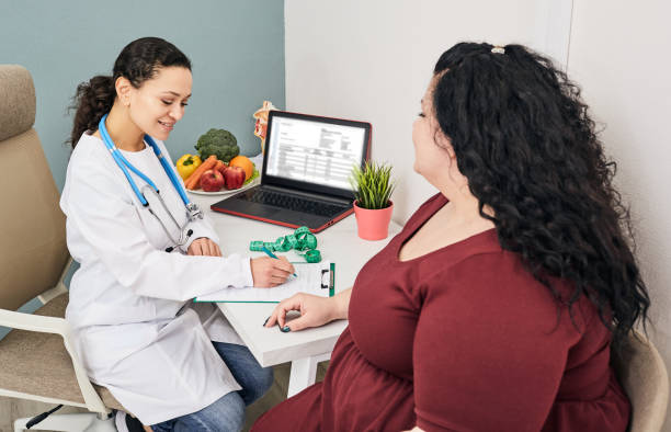 Doctor helping patient with GLP-1 